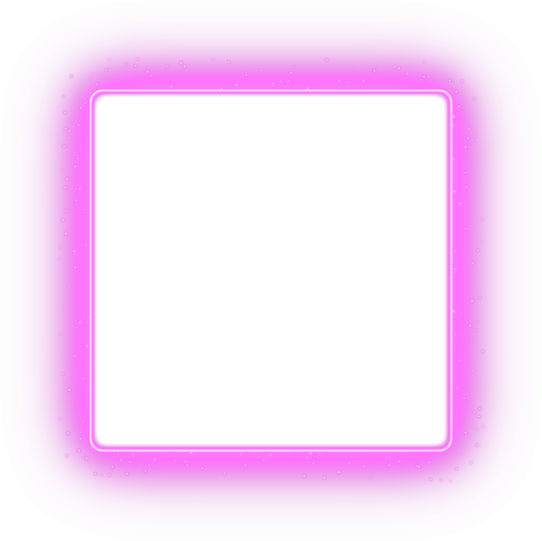 purple glowing square frame