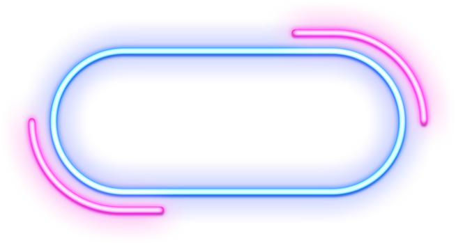 Neon Frame Rounded Geometric